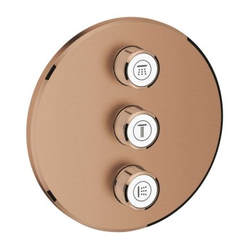 Dušas maisītājs GROHE Grohtherm SmartControl Iebūvējams, FastFixation/QuickFix, Long-Life apdare PVD Brushed Warm Sunset 29122DL0