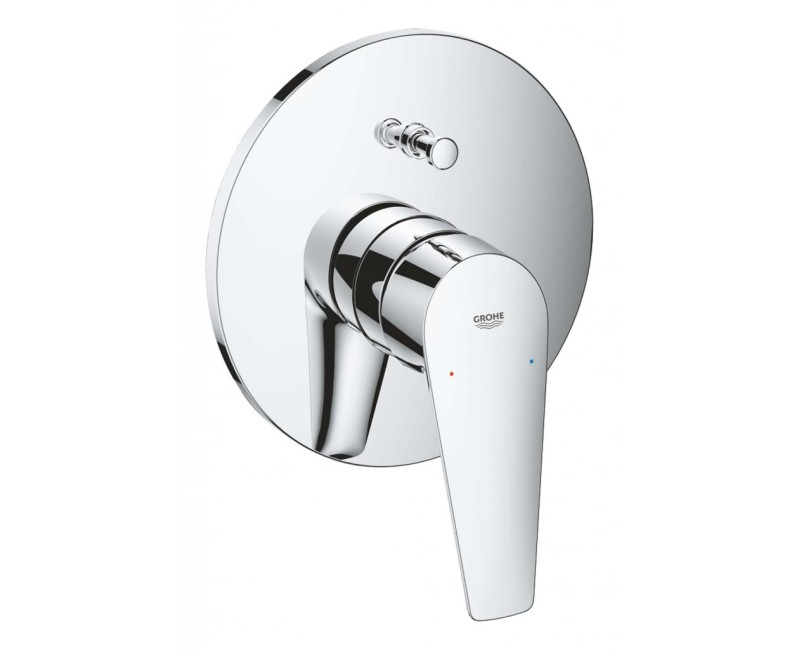Смеситель для ванны/душа Grohe BauEdge Long-Life хромированная отделка 29190001