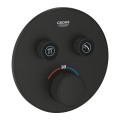 Dušas maisītājs Grohe Grohtherm SmartControl iebūvējams ar termostatu, 2 izvadi, Melns 29507KF0