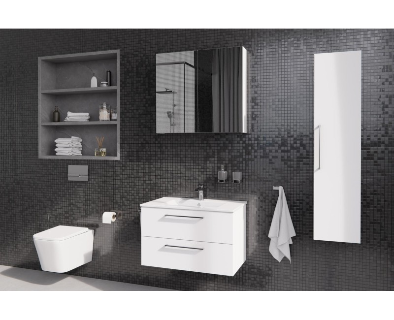 Piekaramais pods Kielle Arkas I Rimless ar SoftClose Vāku Balts 30111000