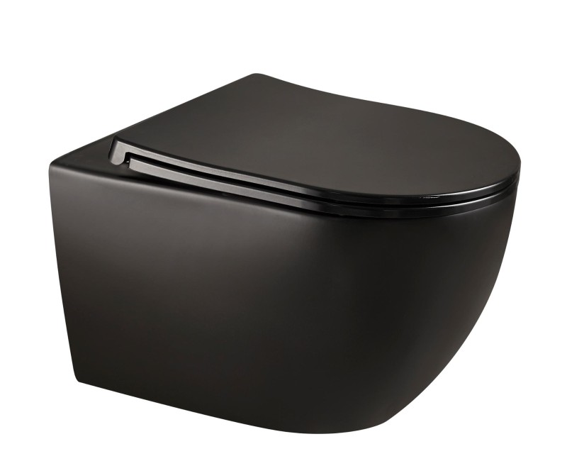 Piekaramais pods Kielle Gaia Rimless ar SoftClose Vāku Melns 30115042