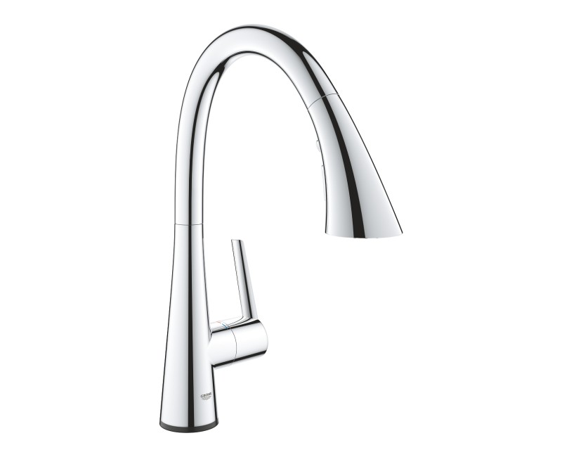 Смеситель для кухни Grohe Zedra Touch Electronic Выдвижной Хром 30219002