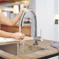 Смеситель для кухни Grohe Zedra Touch Electronic Выдвижной Хром 30219002