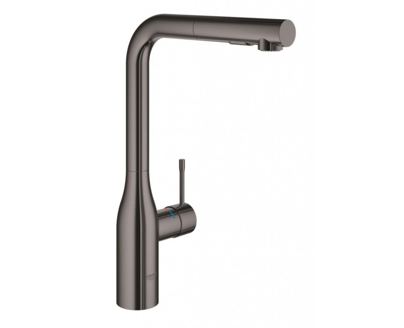 Virtuves maisītājs GROHE Essence izvelkamu galvu PVD apdare hard graphite 30270A00