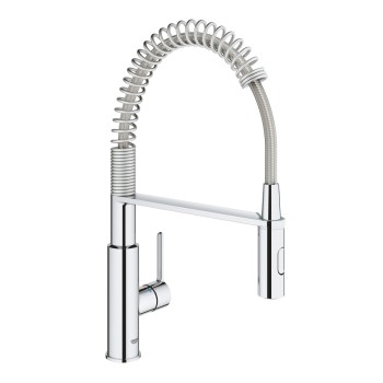 Virtuves maisītājs Grohe Get ar lokanu izvadu Hromēts 30361000