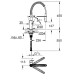 Virtuves maisītājs Grohe Get ar lokanu izvadu Hromēts 30361000 Virtuves maisītājs Grohe Get ar lokanu izvadu Hromēts 30361000