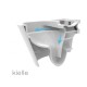 Tualetes poda komplekts Kielle Genesis piekaramais pods Gaia Rimless, rāmis ar Hromētu pogu Gemini III un SoftClose Vāku Tualetes poda komplekts Kielle Genesis piekaramais pods Gaia Rimless, rāmis ar Hromētu pogu Gemini III un SoftClose Vāku