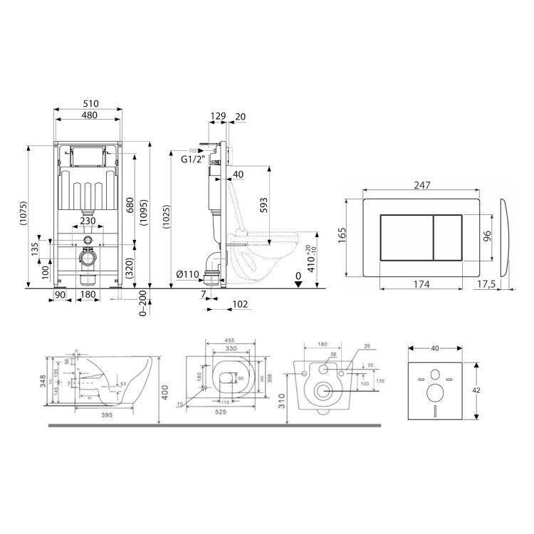 Tualetes poda komplekts Kielle Genesis piekaramais pods Gaia Rimless, rāmis ar Hromētu pogu Gemini III un SoftClose Vāku Tualetes poda komplekts Kielle Genesis piekaramais pods Gaia Rimless, rāmis ar Hromētu pogu Gemini III un SoftClose Vāku