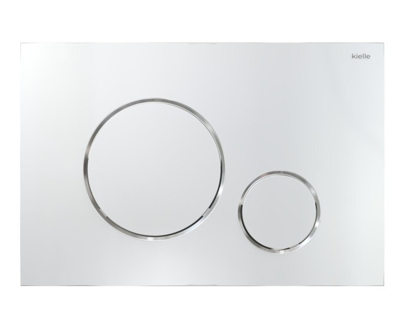 Tualetes poda komplekts Kielle Genesis piekaramais pods Oudee Rimless, rāmis ar Hromētu pogu Gemini II un SoftClose Vāku