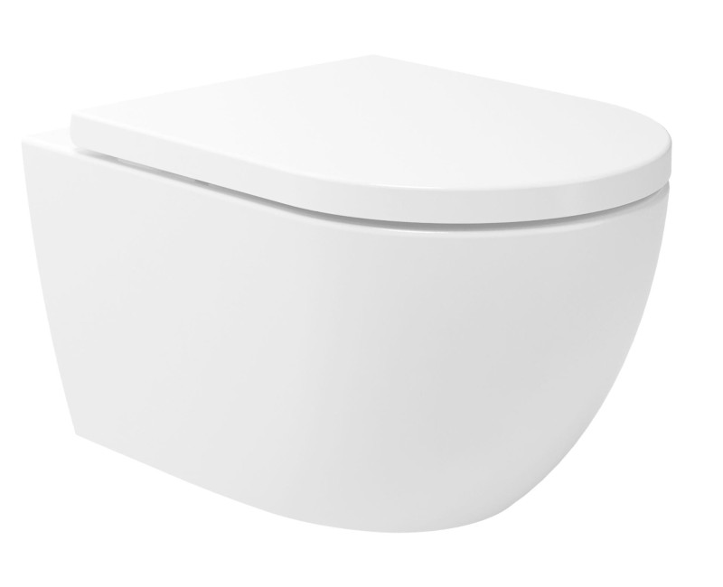 Комплект подвесной унитаз Kielle Genesis Oudee Rimless, рама с кнопкой Chrome Gemini II и крышкой SoftClose