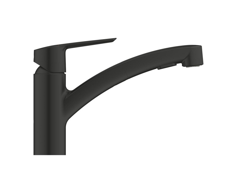 Смеситель для кухонной раковины Grohe QuickFix Start, черный матовый 305312431