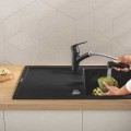 Смеситель для кухонной раковины Grohe QuickFix Start, черный матовый 305312431