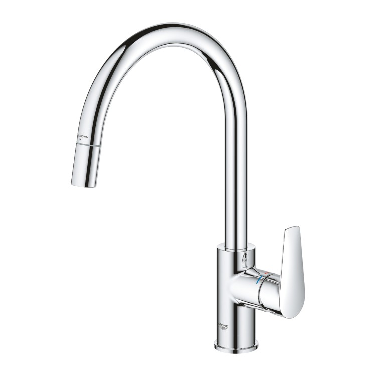 Смеситель для кухни Grohe StartEdge Выдвижной Хром 30550000 Смеситель для кухни Grohe StartEdge Выдвижной Хром 30550000