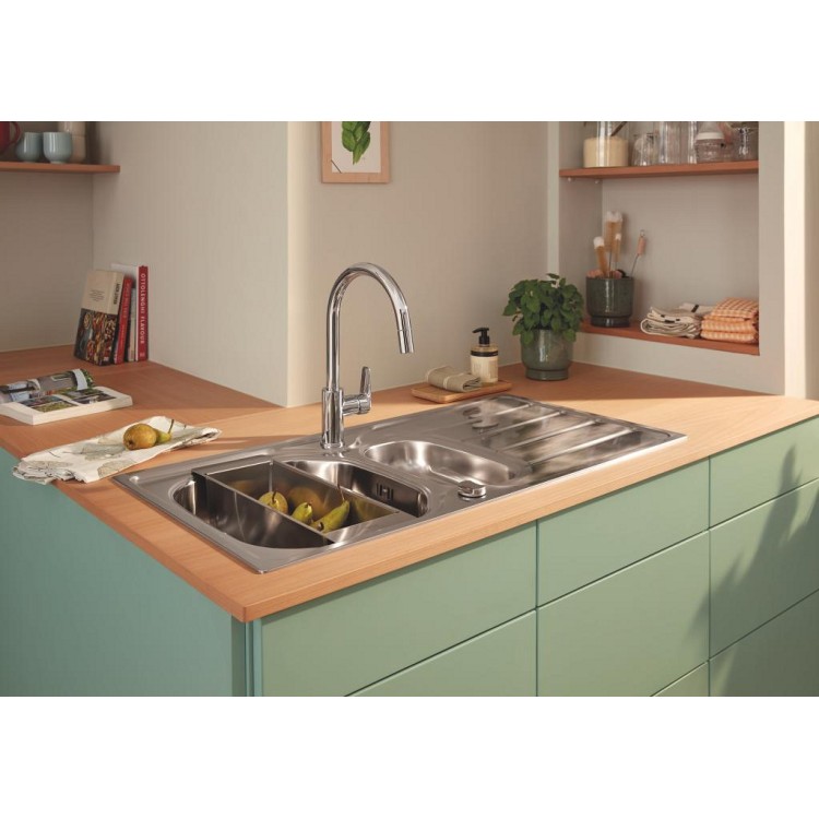 Смеситель для кухни Grohe StartEdge Выдвижной Хром 30550000 Смеситель для кухни Grohe StartEdge Выдвижной Хром 30550000