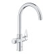 Virtuves maisītājs Grohe Blue Pure BauCurve filtrētam ūdenim Hromēts 30580000 Virtuves maisītājs Grohe Blue Pure BauCurve filtrētam ūdenim Hromēts 30580000