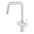 Virtuves izlietnes maisītājs Grohe Blue Pure Eurosmart ar filtru, supersteel 30583DC0