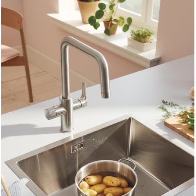 Virtuves maisītājs Grohe Blue Pure Start filtrētam ūdenim Hromēts 30595DC0 Virtuves maisītājs Grohe Blue Pure Start filtrētam ūdenim Hromēts 30595DC0