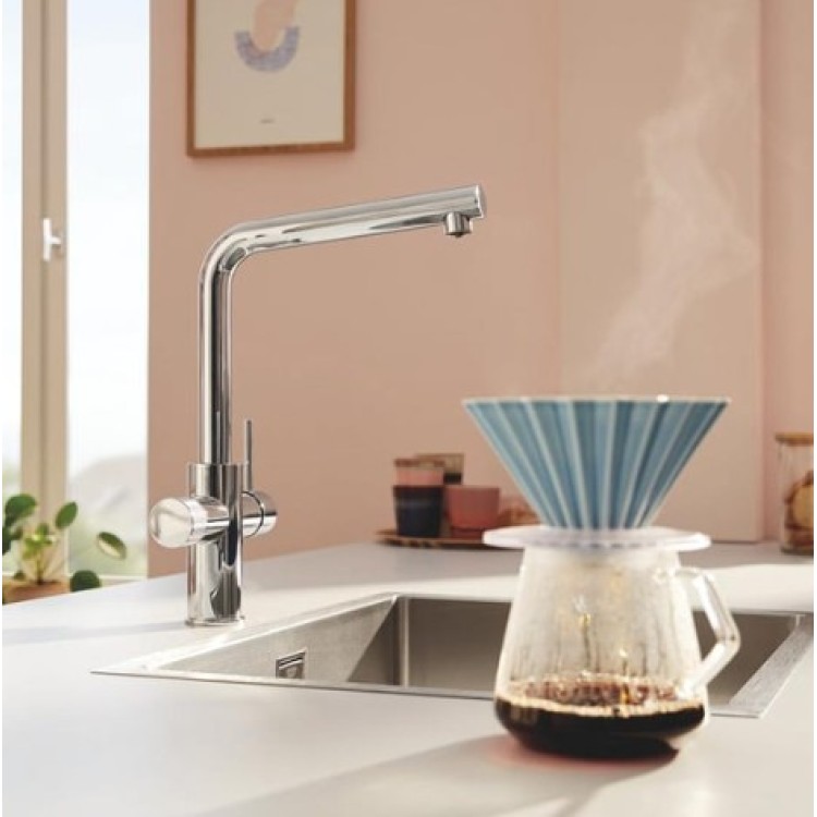 Virtuves maisītājs Grohe Blue Pure Minta filtrētam ūdenim Hromēts 30600000 Virtuves maisītājs Grohe Blue Pure Minta filtrētam ūdenim Hromēts 30600000