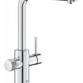Virtuves maisītājs GROHE Blue Pure Minta  ar filtra funkciju un izvelkamu galvu StarLight® apdare Hromēts 30601000