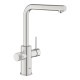 Virtuves maisītājs Grohe Blue Pure Minta filtrētam ūdenim, izvelkam Supersteel 30601DC0 Virtuves maisītājs Grohe Blue Pure Minta filtrētam ūdenim, izvelkam Supersteel 30601DC0