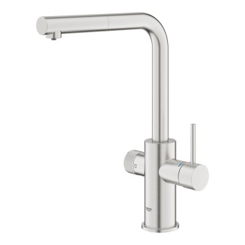 Virtuves maisītājs Grohe Blue Pure Minta filtrētam ūdenim, izvelkam Supersteel 30601DC0