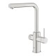 Virtuves maisītājs Grohe Blue Pure Minta filtrētam ūdenim, izvelkam Supersteel 30601DC0 Virtuves maisītājs Grohe Blue Pure Minta filtrētam ūdenim, izvelkam Supersteel 30601DC0