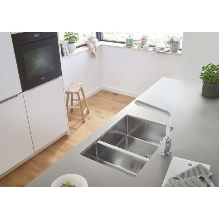 Virtuves maisītājs GROHE Eurocube StarLight® apdare Hromēts 31255000 Virtuves maisītājs GROHE Eurocube StarLight® apdare Hromēts 31255000
