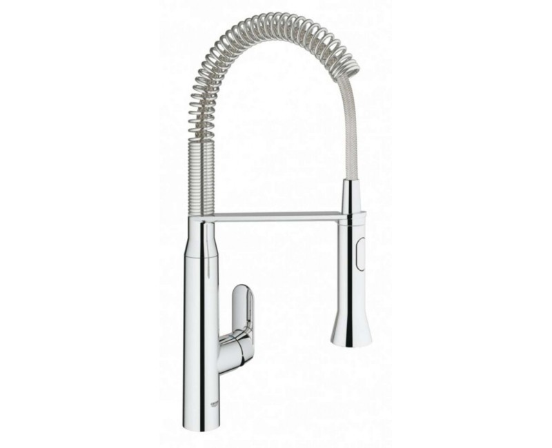Кухонный смеситель Grohe K7 с гибким изливом, отделка StarLight, распылитель SpeedClean, хром 31379000