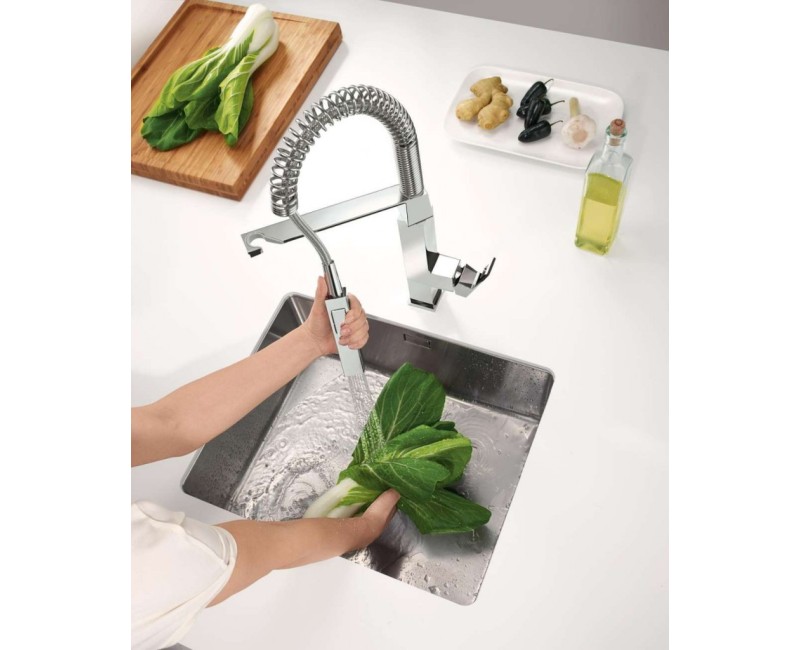 Смеситель для кухни GROHE Eurocube StarLight®, отделка, хром 31395000