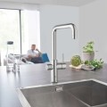 Смеситель для кухни GROHE Blue Home Connected с фильтром, отделка StarLight®, хром 31456001