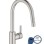 Virtuves maisītājs Grohe Feel ar izvelkamu galvu, PVD virsma, Supersteel 31486DC1