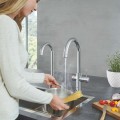 GROHE Blue Home Mono Connected кухонный смеситель с фильтром и охлаждением, покрытие StarLight®, хром 31498001