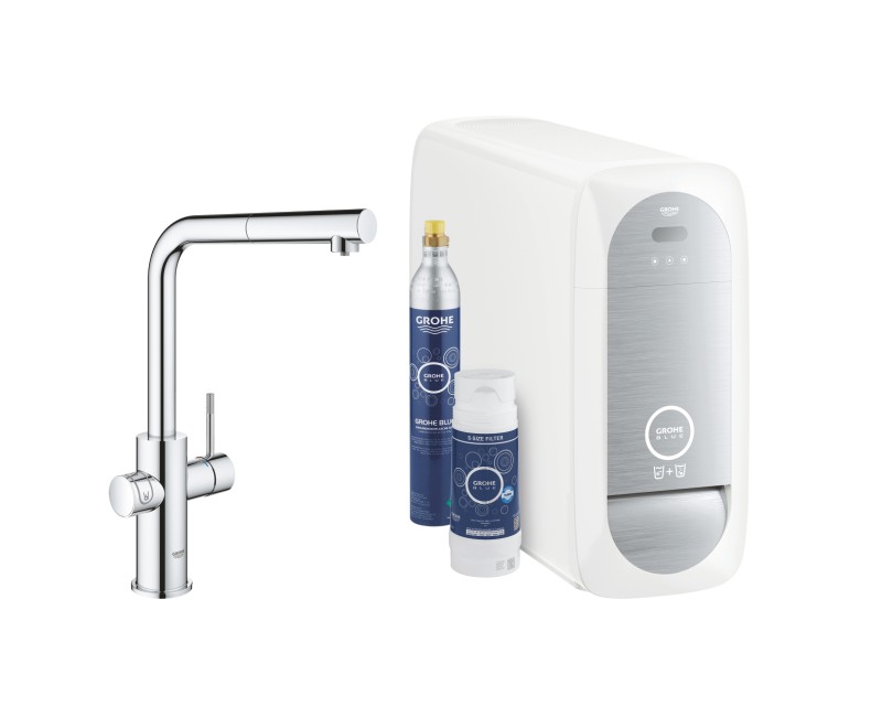 Virtuves maisītājs Grohe Blue Home L ar filtru izvelkams Hromēts 31539000