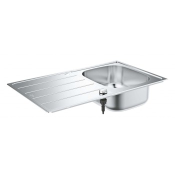 Кухонная мойка Grohe K200 86x50 см с изоляцией Whisper, сатинированная отделка StarLight, полированная нержавеющая сталь 31552SD1