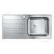 Virtuves izlietne Grohe K500 100x50cm Whisper izolācija, StarLight satīna apdare, pulēts nerūsējošais tērauds 31563SD1 Virtuves izlietne Grohe K500 100x50cm Whisper izolācija, StarLight satīna apdare, pulēts nerūsējošais tērauds 31563SD1