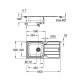 Virtuves izlietne Grohe K500 100x50cm Whisper izolācija, StarLight satīna apdare, pulēts nerūsējošais tērauds 31563SD1 Virtuves izlietne Grohe K500 100x50cm Whisper izolācija, StarLight satīna apdare, pulēts nerūsējošais tērauds 31563SD1