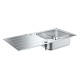 Virtuves izlietne Grohe K500 100x50cm Whisper izolācija, StarLight satīna apdare, pulēts nerūsējošais tērauds 31563SD1 Virtuves izlietne Grohe K500 100x50cm Whisper izolācija, StarLight satīna apdare, pulēts nerūsējošais tērauds 31563SD1