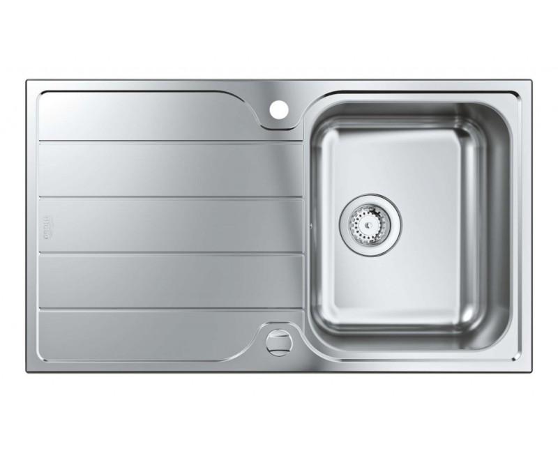 Virtuves izlietne Grohe K500 86x50cm Whisper izolācija, StarLight satīna apdare, pulēts nerūsējošais tērauds 31571SD1