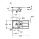 Virtuves izlietne Grohe K500 100x50cm Whisper izolācija, StarLight satīna apdare, pulēts nerūsējošais tērauds 31572SD1