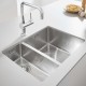 Virtuves izlietne Grohe K700 60x45cm StarLight satīna apdare, Whisper izolācija, pulēts nerūsējošais tērauds 31576SD1 Virtuves izlietne Grohe K700 60x45cm StarLight satīna apdare, Whisper izolācija, pulēts nerūsējošais tērauds 31576SD1