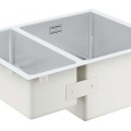 Virtuves izlietne Grohe K700 60x45cm StarLight satīna apdare, Whisper izolācija, pulēts nerūsējošais tērauds 31576SD1