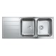 Virtuves izlietne Grohe K500 160x50cm Whisper izolācija, StarLight satīna apdare, pulēts nerūsējošais tērauds 31588SD1 Virtuves izlietne Grohe K500 160x50cm Whisper izolācija, StarLight satīna apdare, pulēts nerūsējošais tērauds 31588SD1