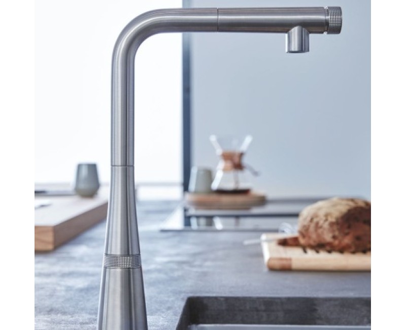 Смеситель для кухни Grohe Zedra SmartControl Выдвижной Хром 31593002