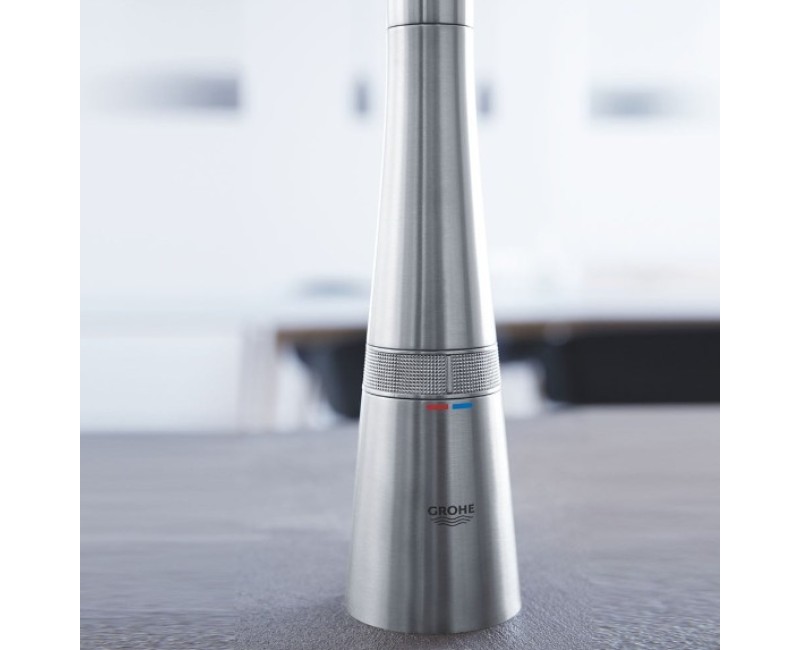 Смеситель для кухни Grohe Zedra SmartControl Выдвижной Хром 31593002