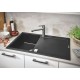 Virtuves izlietne Grohe K400 Granīta ar automātisko noteci, 86x50cm, Whisper izolācija Melna 31644AP0 Virtuves izlietne Grohe K400 Granīta ar automātisko noteci, 86x50cm, Whisper izolācija Melna 31644AP0