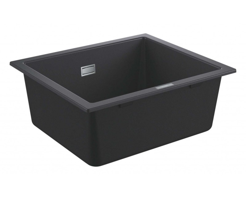 Кухонная мойка Grohe K700 Granite с автоматическим сливом, 53x46 см, изоляция Whisper, черная 31654AP0