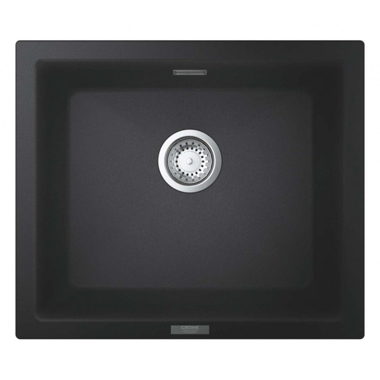 Virtuves izlietne Grohe K700 Granīta ar automātisko noteci, 53x46cm Whisper izolācija, Melna 31654AP0 Virtuves izlietne Grohe K700 Granīta ar automātisko noteci, 53x46cm Whisper izolācija, Melna 31654AP0