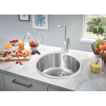 Virtuves izlietne Grohe K200 D44cm Whisper izolācija, pulēts nerūsējošais tērauds 31720SD0
