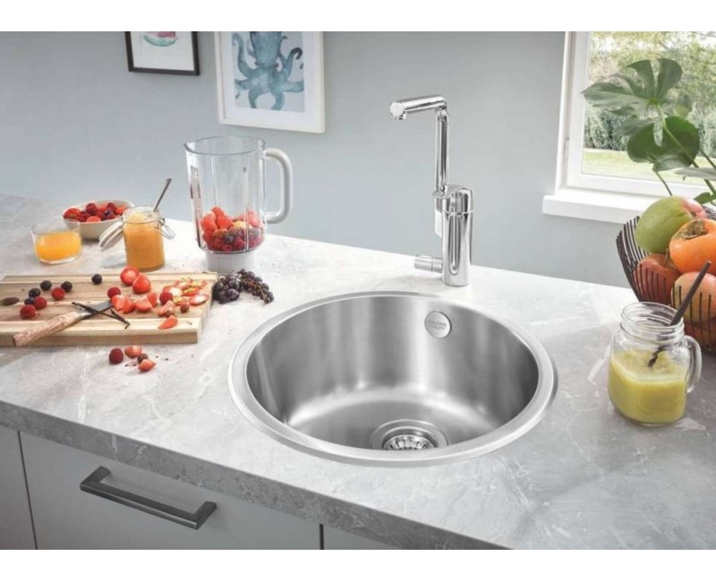 Virtuves izlietne Grohe K200 D44cm Whisper izolācija, pulēts nerūsējošais tērauds 31720SD0