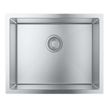 Virtuves izlietne Grohe K700 55x45cm Whisper izolācija,  StarLight satīna apdare, pulēts nerūsējošais tērauds 31726SD0